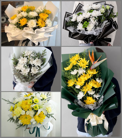 江苏南通通州区平潮镇吉坝村白事花束代送